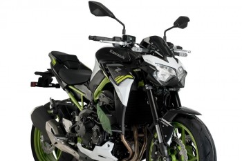 Alerones downforce laterales naked Kawasaki Z900 2020-2024 verdes