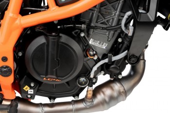 Tapon llenado aceite motor Husqvarna Svartpilen, Vitpilen 125/401, KTM 125/390 Adventure, Duke, RC, Triumph 400 naranja