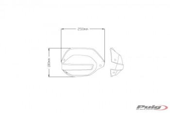 Extensiones paramanos original Triumph Tiger 850 Sport 2020-2024, Tiger 900 /GT 2020-2024 negras