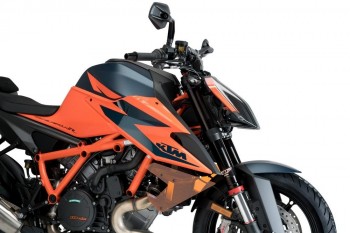 Alerones downforce laterales naked KTM 1290 SuperDuke R 2020-2024 naranjas