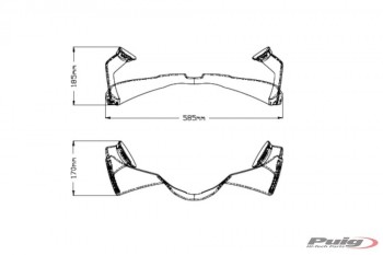 Aleron frontal GP Honda CBR1000RR 2020-2023 rojo