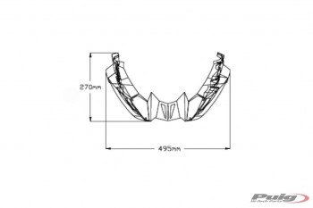 Quilla carenado Yamaha MT-09 2021-2024, Tracer 9 2021-2024 simil carbono