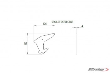 Alerones downforce laterales naked Kawasaki Z H2 2020-2022 negros