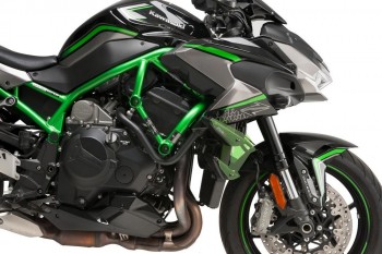 Alerones downforce laterales naked Kawasaki Z H2 2020-2022 verdes