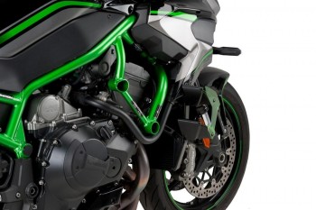 Alerones downforce laterales naked Kawasaki Z H2 2020-2022 verdes