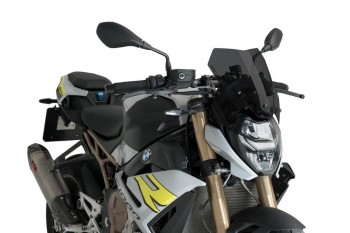 Cupula BMW M1000R 2023-2024, S1000R 2021-2024 Puig New generation Sport sin soporte BMW ahumada oscuro