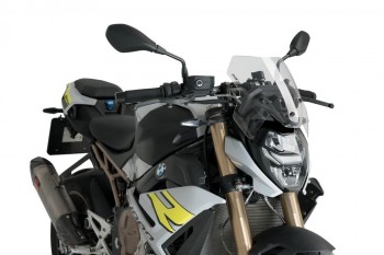 Cupula BMW M1000R 2023-2024, S1000R 2021-2024 Puig New generation Sport con soporte BMW transparente