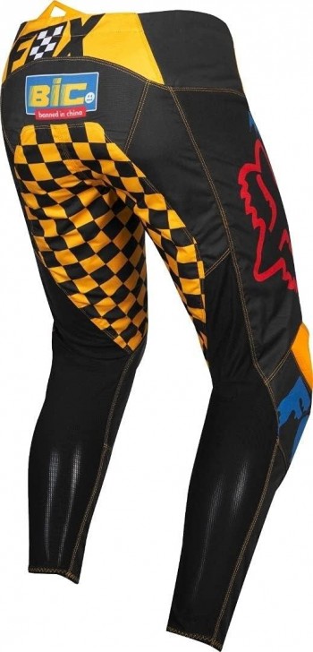 Pantalones Fox 180 Czar negro/amarillo Talla 34