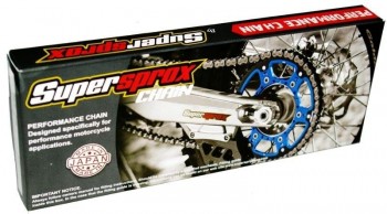 Cadena 420 Supersprox G420MXT 130 eslabones cierre clip