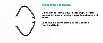 Kit defensas protección de motor tubulares Moto Guzzi V7, V9 negras