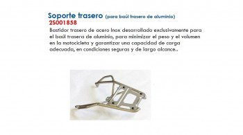 Parrilla portaequipajes Aprilia Tuareg 660 soporte baul trasero aluminio