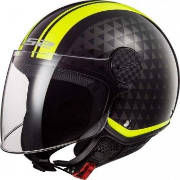 Casco LS2 OF558 Sphere Lux Crush negro-amarillo fluor Talla L