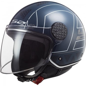 Casco LS2 OF558 Sphere Lux Linus cobalto brillo  Talla M