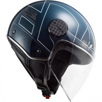 Casco LS2 OF558 Sphere Lux Linus cobalto brillo  Talla M