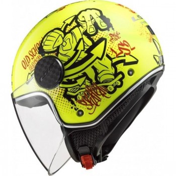 Casco LS2 OF558 Sphere Lux Skater amarillo fluor  Talla M