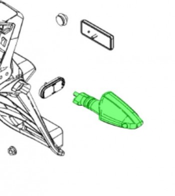 Intermitente Kymco Sky Town 125 Eu5+ trasero izquierdo