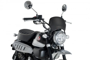 Placa frontal Honda Monkey 125 2019-2024 simil carbono