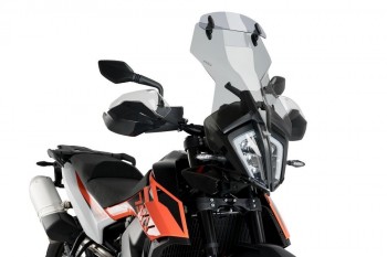 Cupula KTM 790 Adventure /R 2019-2020, 890 Adventure /R 2021-2022 Puig Touring con visera ahumada