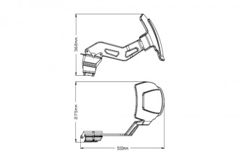 Guardabarros trasero monobrazo BMW F750GS 2018-2024, F800GS 2024, F850GS 2018-2023, F850GS Adventure 2019-2023