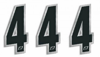 Numeros Carrera Negro - Pack de 3 Uds Cm.15X7 Blac