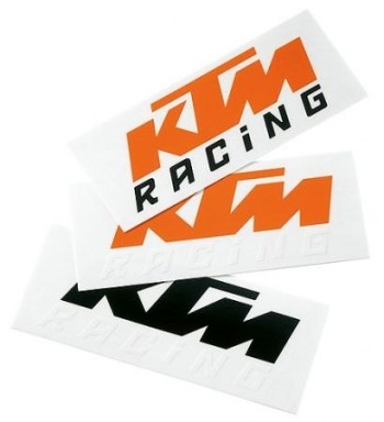 Adhesivo KTM Negro-Blanco