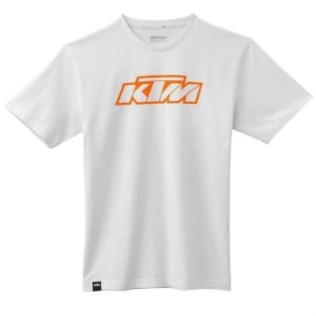 Camiseta KTM Logo SX blanca Talla S