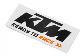 Adhesivo KTM Logo Negro-Blanco