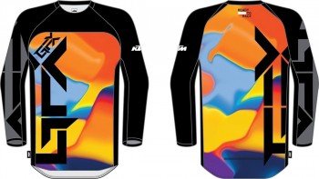 Camiseta KTM Gravity-FX Air 2025 Negro-Naranja