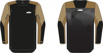 Camiseta KTM Racetech 2025 Negra-Safari