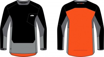 Camiseta KTM Racetech 2025 Negra-Gris