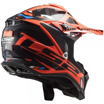 Casco LS2 MX700 Subverter Stomp naranja fluor-negro  Talla XL