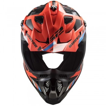 Casco LS2 MX700 Subverter Stomp naranja fluor-negro  Talla XL