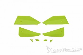 Kit deflectores y conectores Barkbusters Sabre amarillo fluor