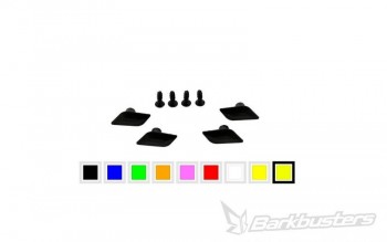 Kit de conexion de deflectores Barkbusters amarillo fluor