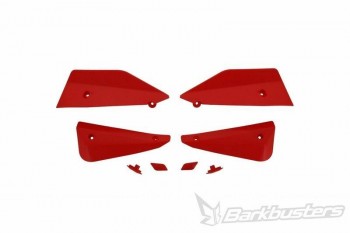 Kit deflectores y conectores Barkbusters Sabre rojos