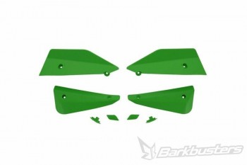 Kit deflectores y conectores Barkbusters Sabre verdes