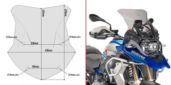 Cupula BMW R1200GS /Adventure 2014-2018, R1250GS /Adventure 2019-2023 Givi ahumada