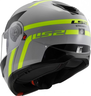 Casco modular LS2 FF908 Strobe II Autox Gris-Amarillo talla M