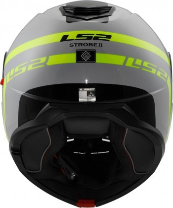 Casco modular LS2 FF908 Strobe II Autox Gris-Amarillo talla M