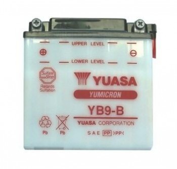 Bateria Yuasa YB9-B sin acido