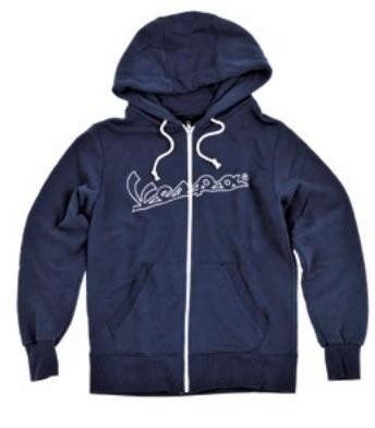 Sudadera con cremallera y capucha Vespa Azul lady Talla S