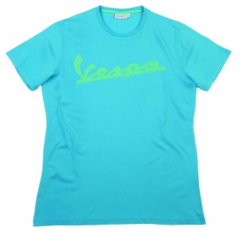 Camiseta Vespa Colors Logo Azul hombre Talla M