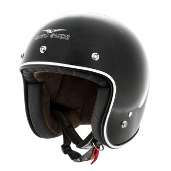 Casco Moto Guzzi Jet Metalflank negro Talla L