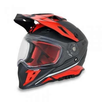 Casco Aprilia Multuroad Negro-Rojo