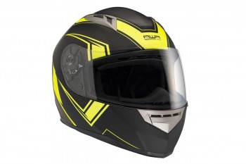 Casco integral AWA negro-amarillo fluor mate Talla M