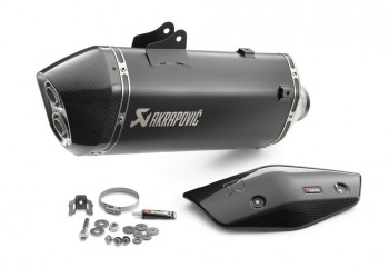 Silencioso escape KTM 1050/1090/1190 Adventure, 1290 Super Adventure 2013-2020 Akrapovic Slip On Tiranio negro