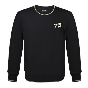 Sudadera Vespa 75 Aniversario negra talla L