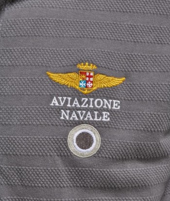 Polo Moto Guzzi Aviazione Navale gris talla XL