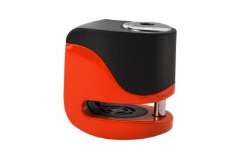 Candado disco con alarma Kovix naranja usb pin 5,5mm