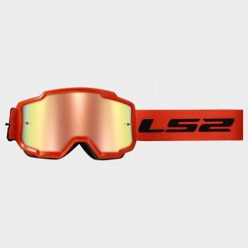 Gafas LS2 Charger Naranjas lente iridium